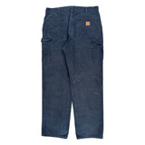 Carhartt Carpenter Trousers - 34W 33L Blue Cotton