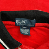 Age 4 Polo By Ralph Lauren Long Sleeve Polo Shirt - XS Red Cotton