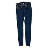 True Religion Skinny Jeans - 24W US 0 Dark Wash Cotton Blend