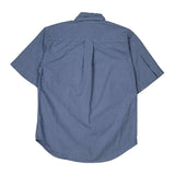 Ralph Lauren Checked Short Sleeve Shirt - Medium Blue Cotton