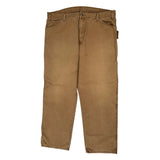 Dickies Double Knee Carpenter Trousers - 38W 30L Brown Cotton