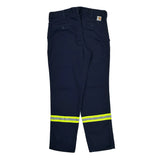 Reflective Stripes Carhartt Pants - 36W 34L Navy Cotton