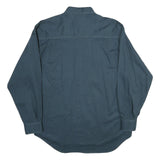 BUGLE BOY Mens Blue Cotton Shirt M Long Sleeve Button Down Casual Workwear