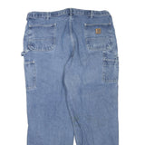 CARHARTT Mens Blue Regular Fit Denim Jeans W42 L32 Workwear Cotton Blend