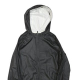 ADIDAS Womens Black & White Reversible Zip Jacket M Polyester Plain Sportswear