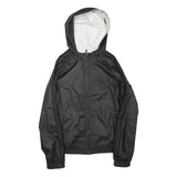 ADIDAS Womens Black & White Reversible Zip Jacket M Polyester Plain Sportswear