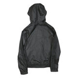 ADIDAS Womens Black & White Reversible Zip Jacket M Polyester Plain Sportswear