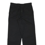 DICKIES Mens Cotton Blend Black Regular Straight Trousers W30 L30 Workwear Zip