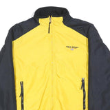 POLO SPORT RALPH LAUREN Mens Yellow & Black Track Jacket M Nylon Zip Plain
