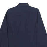 CALVIN KLEIN Mens Navy Blue Shirt L Cotton Long Sleeve Button Casual Formal