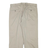 DOCKERS Mens Cotton Blend Beige Slim Straight Trousers W34 L28 Classic Zip