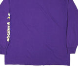 NFL Mens Purple Vikings Football Long Sleeve Crew Neck T-Shirt 2XL Cotton Blend