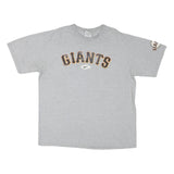 NIKE Mens Grey Giants Graphic T-Shirt XL Short Sleeve Crew Neck Sports Casual