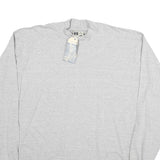 RUSSELL ATHLETIC Mens Grey Long Sleeve Crew Neck T-Shirt M Cotton Casual