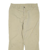 CARHARTT Mens Cotton Blend Beige Regular Fit Straight Leg Trousers W36 L30