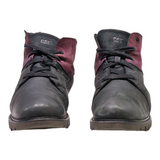 CAT Desert Boots Black Leather Womens UK 8