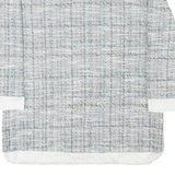 LIVIE Womens Grey & White Printed Top Long Sleeve Crew Neck S Polyester Blend