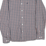 NAUTICA Mens Blue & Red Check Shirt M Long Sleeve Cotton Blend Casual