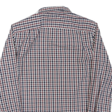 NAUTICA Mens Blue & Red Check Shirt M Long Sleeve Cotton Blend Casual