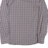 NAUTICA Mens Blue & Red Check Shirt M Long Sleeve Cotton Blend Casual