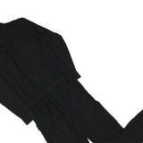 MARC O'POLO Womens Black Playsuit Cotton Blend S Buttoned Collar Casual Jumpsuit