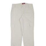 BIAGGINI Mens Slim Beige Cargo Trousers W30 L32 Polyester Blend Zip Pocket