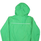 COLUMBIA Boys Green Zip Jacket L Polyester Blend Hooded Outdoor Water Resistant