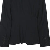 ZARA Womens Black Tailored Jacket S Polyester Blend Plain Button Closure