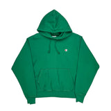 Reverse Weave Champion Hoodie - Large Green Cotton