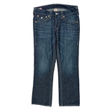 True Religion Contrast Stitch Jeans - 34W 30L Dark Wash Cotton