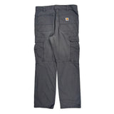 Carhartt Carpenter Trousers - 34W 32L Grey Cotton