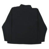 REEBOK Womens Black Plain Pullover Crew Neck Basic Knit UK 16 Polyester Blend