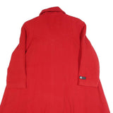 THUNDER BIRD Womens Red Wool Button Jacket S Plain Elegant Stylish