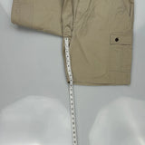 Chaps Ralph Lauren Cargo Shorts - 36W 8L Beige Cotton