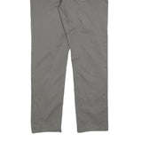 CALVIN KLEIN Mens Regular Cotton Blend Grey Trousers W36 L32 Zip Classic