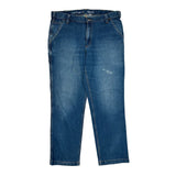 Carhartt Carpenter Pants - 38W 32L Blue Cotton Blend