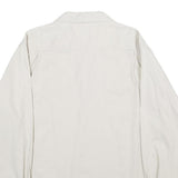 WRANGLER Mens Cream Cotton Shirt L Long Sleeve Button Front Pockets Classic