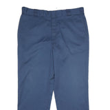 DICKIES Mens Classic Navy Blue Trousers W38 L30 Workwear Zip Closure