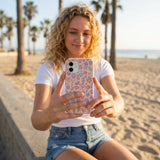 Seashell Mermaid Dreams iPhone 16 Case - Lifestyle photo showing phone case in use