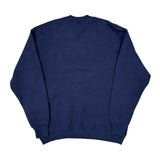 Blank Unbranded Sweatshirt - Large Navy Cotton Blend