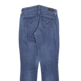 LEVI'S Womens Blue Regular Straight Denim Medium W25 L28 Zip Jeans