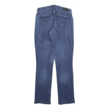 LEVI'S Womens Blue Regular Straight Denim Medium W25 L28 Zip Jeans