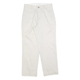 CHRISTOPHER & BANKS Womens Cotton Blend Relaxed Beige Trousers W28 L28 Casual