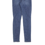 LEVI'S 721 Womens Jeans Blue Slim Skinny Denim Medium W26 L30 Distressed