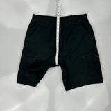 Wrangler Cargo Shorts - 32W 10L Black Cotton