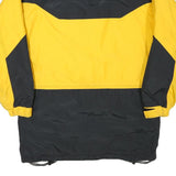 BROOKS Mens Yellow & Black Jacket S Polyester Blend Zip Casual Outdoor Winter