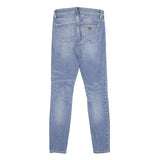 GUESS Womens Jeans Blue Slim Skinny Denim Medium W27 L30 Stylish Zip Closure