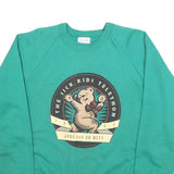 PENMANS Womens Green The Sick Kids Telethon Cotton Blend Sweatshirt L