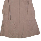 ZARA BASIC Womens Beige Button Jacket S Polyester Blend Plain Classic Fit