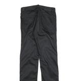 HUGO BOSS Mens Slim Black Cotton Blend Trousers W30 L34 Zip Closure